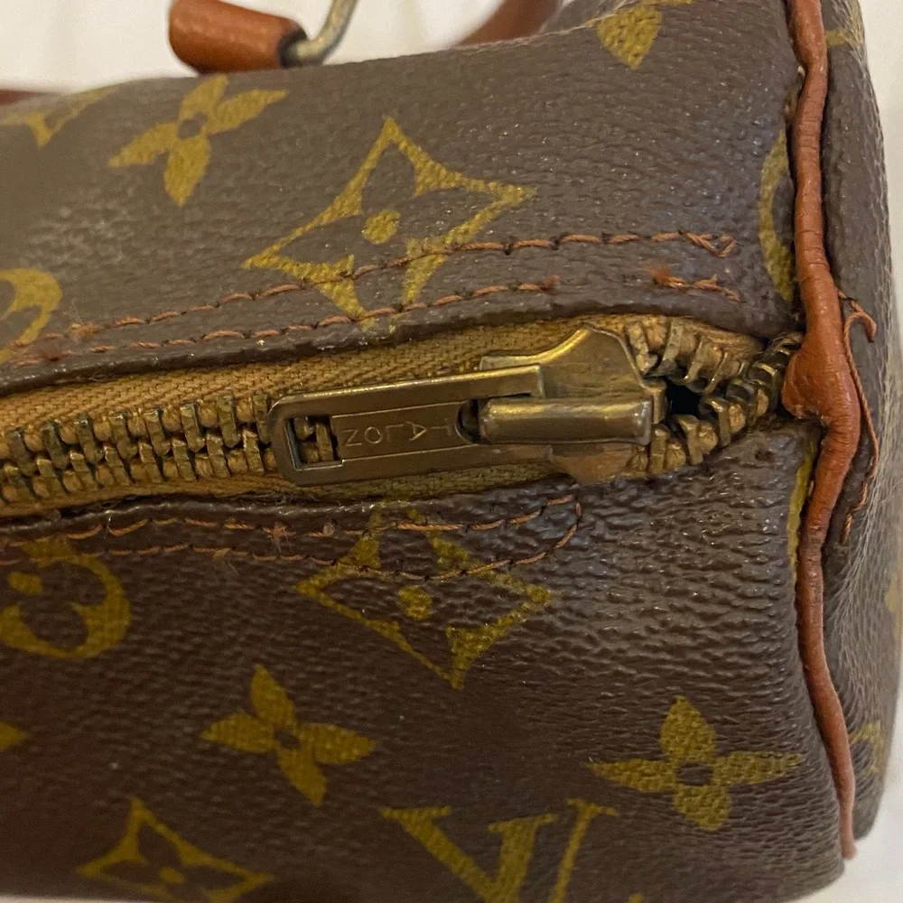 Louis Vuitton Brown and Gold Monogram Satchel - Picture 6 of 7